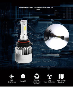 Planet Gates 6000K Cold White / 9004 1 Pair Led Headlight H7 LED H3 H11 H27 HB3 HB4 9006 LED 72W 8000LM Car Headlight H4 Led Bulbs H13 9007 Car Light Car Accessories