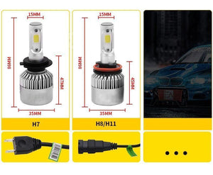 Planet Gates 6000K Cold White / 9004 1 Pair Led Headlight H7 LED H3 H11 H27 HB3 HB4 9006 LED 72W 8000LM Car Headlight H4 Led Bulbs H13 9007 Car Light Car Accessories