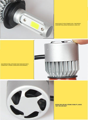 Planet Gates 6000K Cold White / 9004 1 Pair Led Headlight H7 LED H3 H11 H27 HB3 HB4 9006 LED 72W 8000LM Car Headlight H4 Led Bulbs H13 9007 Car Light Car Accessories