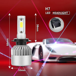 Planet Gates 6000K Cold White / H27/880 S2 LED 12V Headlight bulb H1 H3 H4 LED H7 H11 H13 880 9004 9005 HB3 9006 HB4 9007 80W 6000K Long Lasting Service Life Car Light