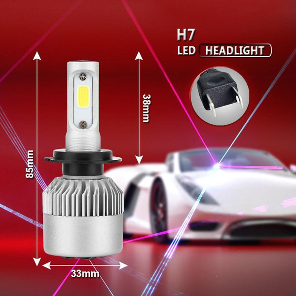 Planet Gates 6000K Cold White / H27/880 S2 LED 12V Headlight bulb H1 H3 H4 LED H7 H11 H13 880 9004 9005 HB3 9006 HB4 9007 80W 6000K Long Lasting Service Life Car Light