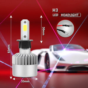 Planet Gates 6000K Cold White / H27/880 S2 LED 12V Headlight bulb H1 H3 H4 LED H7 H11 H13 880 9004 9005 HB3 9006 HB4 9007 80W 6000K Long Lasting Service Life Car Light