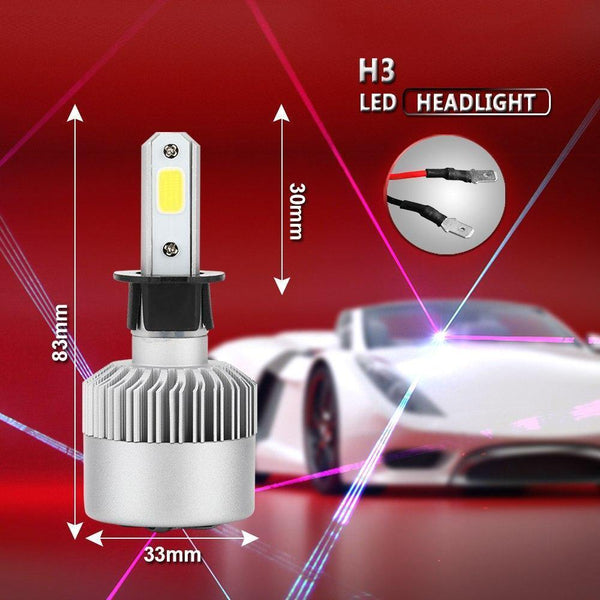 Planet Gates 6000K Cold White / H27/880 S2 LED 12V Headlight bulb H1 H3 H4 LED H7 H11 H13 880 9004 9005 HB3 9006 HB4 9007 80W 6000K Long Lasting Service Life Car Light