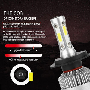 Planet Gates 6000K Cold White / H27/880 S2 LED 12V Headlight bulb H1 H3 H4 LED H7 H11 H13 880 9004 9005 HB3 9006 HB4 9007 80W 6000K Long Lasting Service Life Car Light