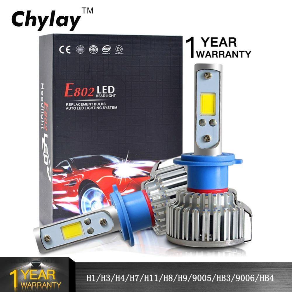 Planet Gates 6000K pure white / 9005/HB3 2pcs H7 LED H4 H1 H3 H11 9005 9006 Car headlight 50W 8000LM H4 Hi Lo beam Auto Front Bulb Automobiles Headlamp Car Light