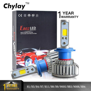 Planet Gates 6000K pure white / 9005/HB3 2pcs H7 LED H4 H1 H3 H11 9005 9006 Car headlight 50W 8000LM H4 Hi Lo beam Auto Front Bulb Automobiles Headlamp Car Light