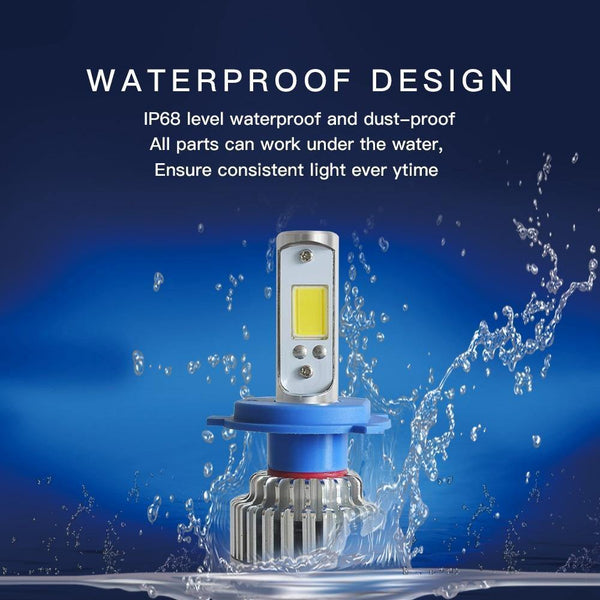 Planet Gates 6000K pure white / 9005/HB3 2pcs H7 LED H4 H1 H3 H11 9005 9006 Car headlight 50W 8000LM H4 Hi Lo beam Auto Front Bulb Automobiles Headlamp Car Light