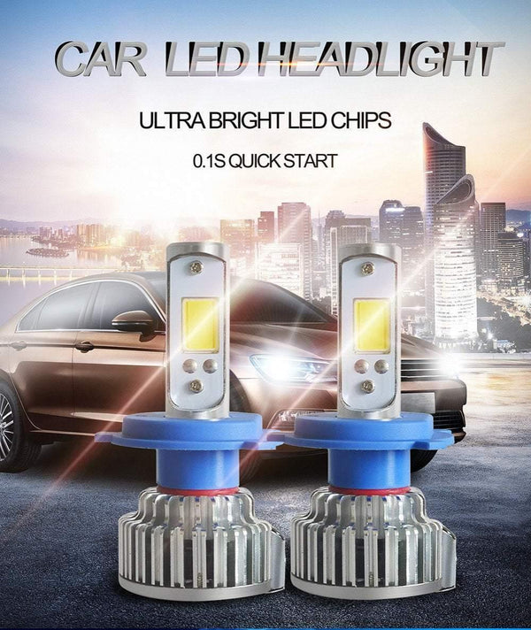 Planet Gates 6000K pure white / 9005/HB3 2pcs H7 LED H4 H1 H3 H11 9005 9006 Car headlight 50W 8000LM H4 Hi Lo beam Auto Front Bulb Automobiles Headlamp Car Light