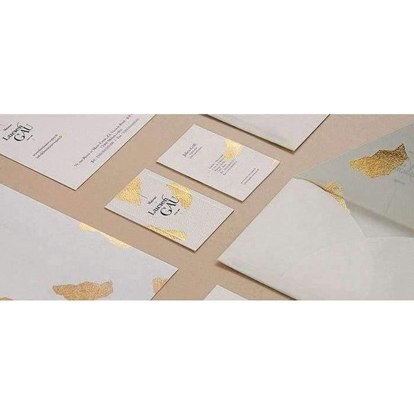 Planet Gates 600gsm Gold Foil Stamping Business Card Custom Letterpress Art Paper Visit Card White Background 90*54mm Best price