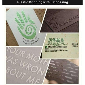 Planet Gates 600gsm Gold Foil Stamping Business Card Custom Letterpress Art Paper Visit Card White Background 90*54mm Best price