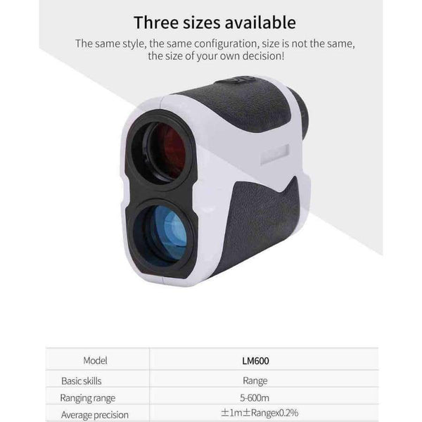 Planet Gates 600m Laser Rangefinder Scope 7X25 Optics Binoculars Hunting Golf Laser Range Finder Outdoor Distance Meter Measure Telescope
