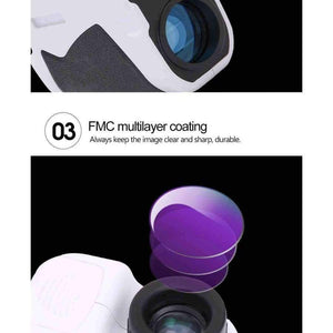 Planet Gates 600m Laser Rangefinder Scope 7X25 Optics Binoculars Hunting Golf Laser Range Finder Outdoor Distance Meter Measure Telescope