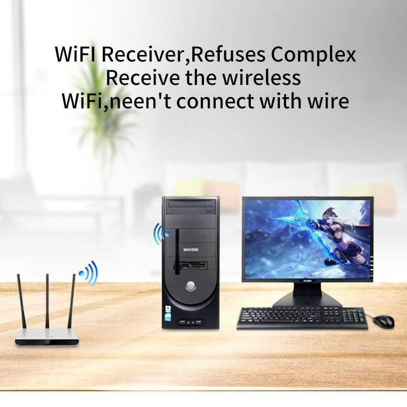 Planet Gates 600Mbps Wireless Wifi Antenna USB Wifi Adapter Free Driver Network Card Internet Network For Windows MAC OS Linux