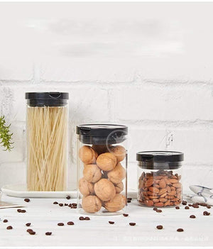 600ML/900ML/1200ML Korean Glass Coffee Beans Jars For Spices Food Storage Transparent Tea/Sugar Box Kitchen Containers