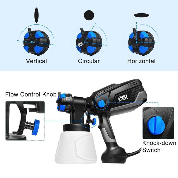 600w Electric Spray Gun Household Convenience Spray Paint Four Nozzles 1000ml Flow regulation High Power Sprayer
