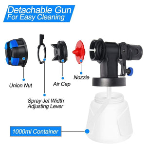 600w Electric Spray Gun Household Convenience Spray Paint Four Nozzles 1000ml Flow regulation High Power Sprayer
