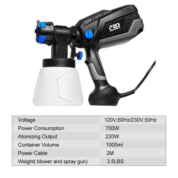 600w Electric Spray Gun Household Convenience Spray Paint Four Nozzles 1000ml Flow regulation High Power Sprayer