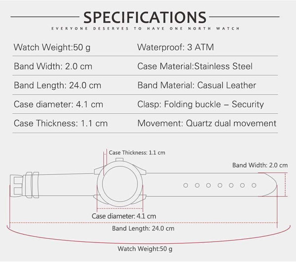 Planet Gates 6019MGold Men Watch Fashion Male Wristwatch Luxury Brand 30M Waterproof Genuine Leather Casual Clock Military Quartz Business Watch