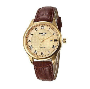 Planet Gates 6019MGold Men Watch Fashion Male Wristwatch Luxury Brand 30M Waterproof Genuine Leather Casual Clock Military Quartz Business Watch