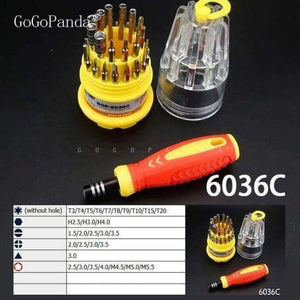 Planet Gates 6036C 31 in 1 Precision Handle Screwdriver set Mobile Phone Repair Kit Tools 7001