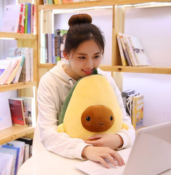 60cm Ins Hot Avocado Doll Cute Fruit Plush Toy Large Super Soft Pillow Cushion High Quality Gift For Kids Cute Stuffed Doll
