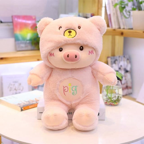 Planet Gates 60cm / Pink 30-60cm Lovely Pig Plush Toy Creative Cosplay Cat&Bear&Dog Doll Soft Stuffed Animals Toy for Children Baby Kawaii  Birhtday Gift
