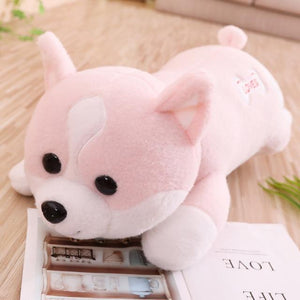 Planet Gates 60cm / Pink 60-100cm Cute Corgi Dog Plush Toy Stuffed Soft Animal Shiba Inu Chai Pillow Cartoon Christmas Gift for Kids Children Girls