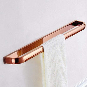 Planet Gates 60cm Towel Bar Gold Bathroom Accessories Brass Wall Mounted Toilet Brush Paper Towel Holder Rack Glass Shelf Bath Hardware Set