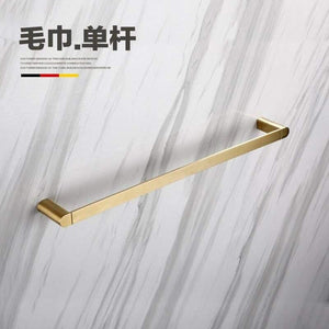 Planet Gates 60cm towle bar Gold Bathroom Hardware Set Bathrom Shower Shelf Wall Mounted Corner Shelf Organizer 304 Stainless Steel Brushed