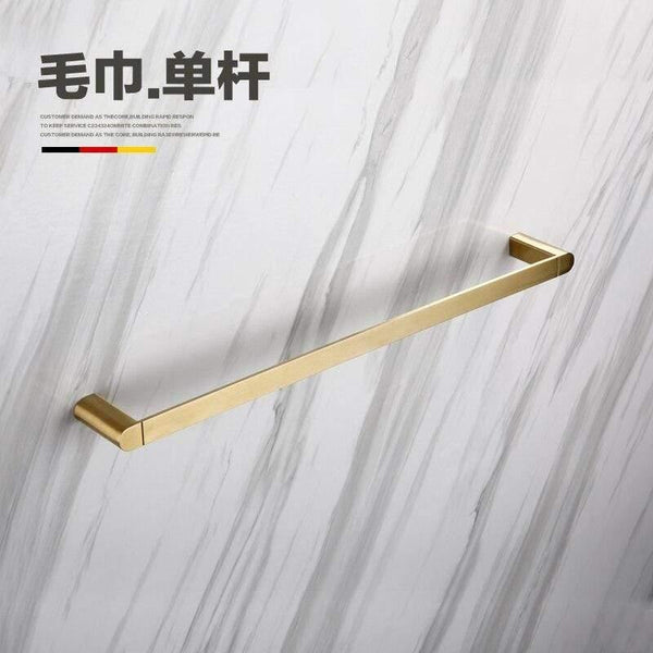Planet Gates 60cm towle bar Gold Bathroom Hardware Set Bathrom Shower Shelf Wall Mounted Corner Shelf Organizer 304 Stainless Steel Brushed