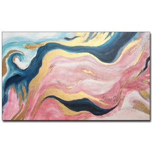 Planet Gates 60cmx90cm / no frame 2 Handpainted Oil Painting On Canvas Color Sea Boat Oil Painting Abstract Modern Canvas Wall Art Living Room Decor Picture