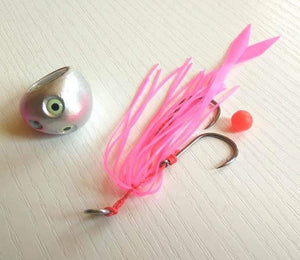 Planet Gates 60g 4pcs 1 4pcs 135g/100g/80g/60g/40g Pesca Slider Snapper/Sea bream Jig head with skirt  lead jig jigging lure free shipping