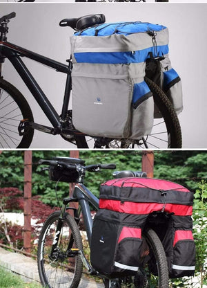 Planet Gates 60L MTB Bicycle Carrier Bag Rear Rack Bike Trunk Bag Luggage Pannier Back Seat Double Side Cycling Bycicle Bag 14590