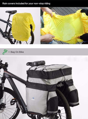 Planet Gates 60L MTB Bicycle Carrier Bag Rear Rack Bike Trunk Bag Luggage Pannier Back Seat Double Side Cycling Bycicle Bag 14590