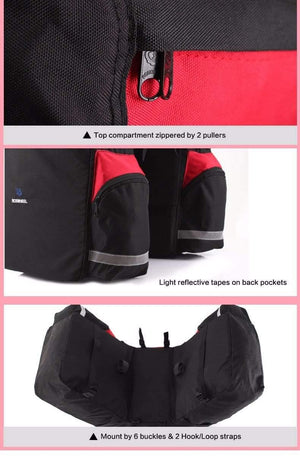 Planet Gates 60L MTB Bicycle Carrier Bag Rear Rack Bike Trunk Bag Luggage Pannier Back Seat Double Side Cycling Bycicle Bag 14590