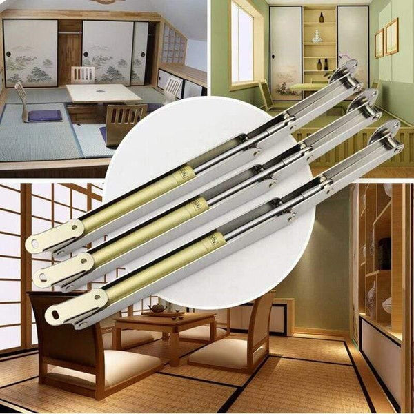 60N-150N High Quality Furniture Hinge Tatami Support Hydraulic Rod Drawer Free Stop Lift Support Buffer Door Pneumatic Hardware