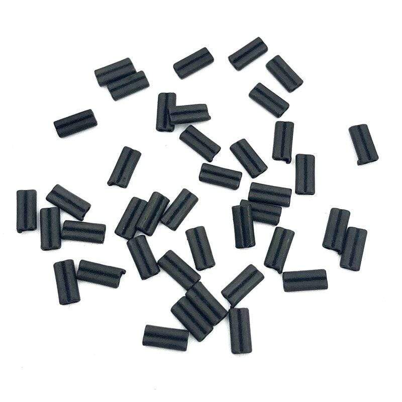 Planet Gates 60pcs Carp Fishing KRIMPS For Stiff Coated Braids Mono Leader Crimps 0.6 Or 0.7mm For Chod Hair Rigs Ronnie Rigs