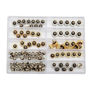 Planet Gates 60pcs/set Watch Crown 5.3mm 6.0mm 7.0mm Copper Watch Repair Tools Assortment Parts Accessories Kits