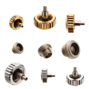 Planet Gates 60pcs/set Watch Crown 5.3mm 6.0mm 7.0mm Copper Watch Repair Tools Assortment Parts Accessories Kits