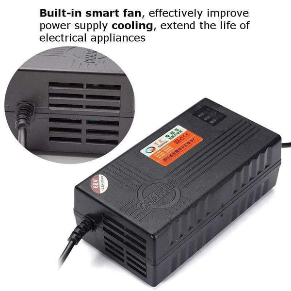 Planet Gates 60V 20AH Battery Charger For Scooter Wheel Electric Bicycle E-bike Lead Acid Battery