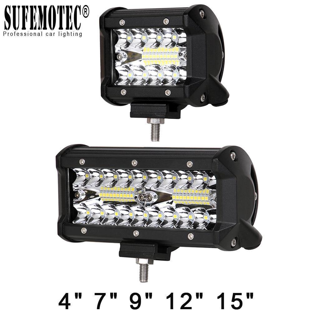 Planet Gates 60W Combo Beam x1 60W 120W 180W 4x4 Offroad Led Light Bar For Cars Combo Beams Off road SUV ATV Tractor Boat Trucks Excavator 12V 24V Work Lights