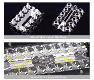 Planet Gates 60W Combo Beam x1 60W 120W 180W 4x4 Offroad Led Light Bar For Cars Combo Beams Off road SUV ATV Tractor Boat Trucks Excavator 12V 24V Work Lights