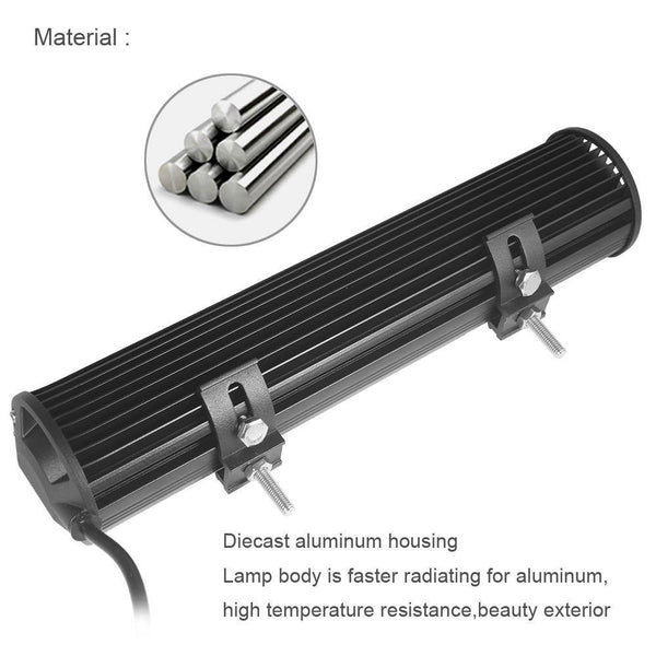 Planet Gates 60W Combo Beam x1 60W 120W 180W 4x4 Offroad Led Light Bar For Cars Combo Beams Off road SUV ATV Tractor Boat Trucks Excavator 12V 24V Work Lights