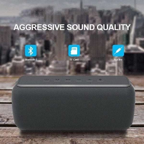 Planet Gates 60W High-Power Outdoor Waterproof Bluetooth Speaker Stereo Bass Column Portable Speaker TWS Subwoofer Soundbar Support TF AUX