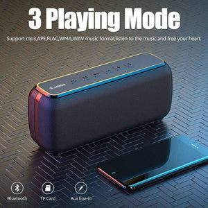 Planet Gates 60W Portable Bluetooth Speakers With Subwoofer Wireless IPX5 Waterproof TWS 15H Playing Time Voice Assistant Extra Bass