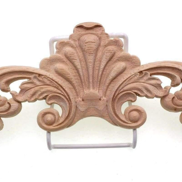 Planet Gates 60x14cm Natural Oak Wood Carved Applique Furniture Decorative Figurine Miniatures Model Home Decoration Accessories