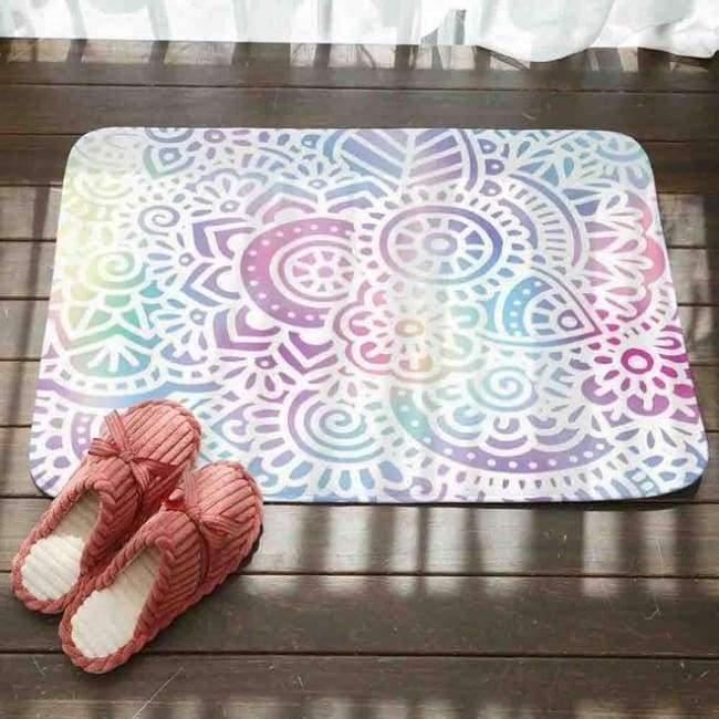 Planet Gates 3pcs/lot Mandala Printed Toilet Seat Cover Flannel Fabric Toilet Case Mandala Non-slip Mat Bathroom Products Home Decoration