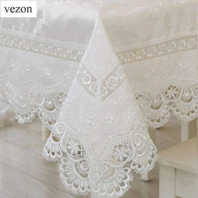 Planet Gates 60x60cm Home Textiles Hot Sale Elegant Lace Tablecloths Peacock Jacquard Wedding Table Linen Cloth Covers Decoration Towels