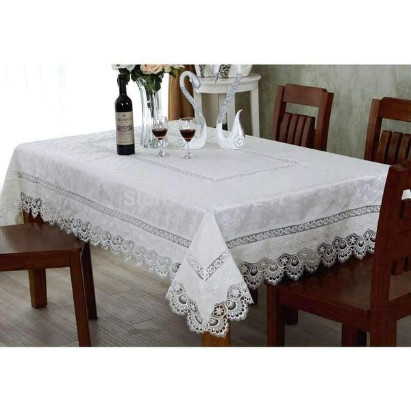 Planet Gates 60x60cm Home Textiles Hot Sale Elegant Lace Tablecloths Peacock Jacquard Wedding Table Linen Cloth Covers Decoration Towels