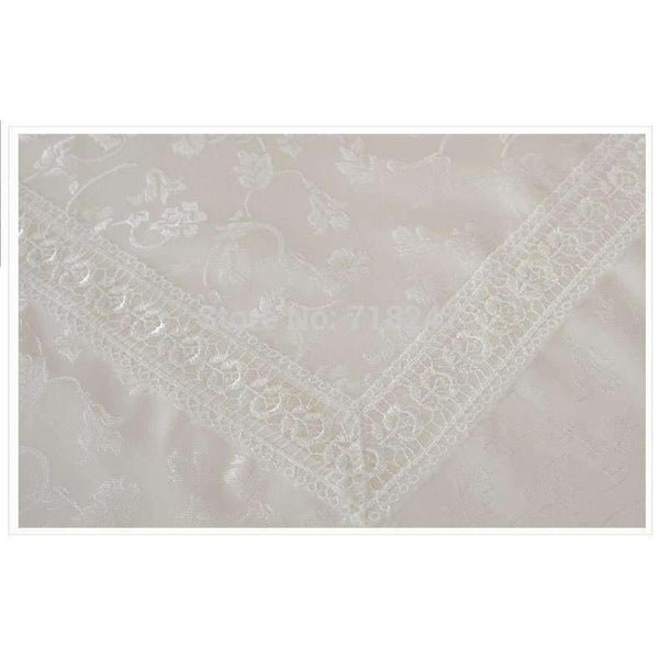 Planet Gates 60x60cm Home Textiles Hot Sale Elegant Lace Tablecloths Peacock Jacquard Wedding Table Linen Cloth Covers Decoration Towels